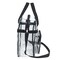 Clear Bag Stadium Approved,Stadium Security Travel & Gym Clear Tote Bags,12"x 6"x12"